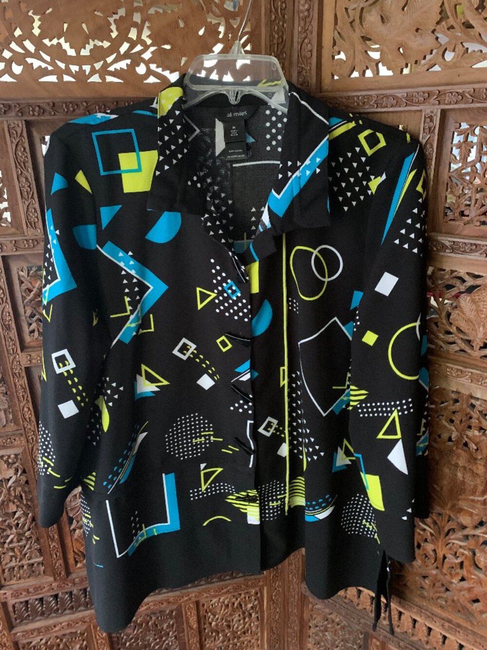 Ali Miles Geometric blouse size M